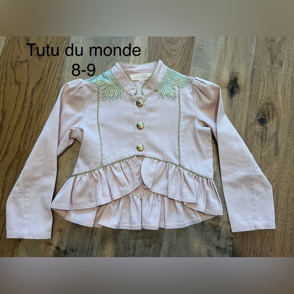 Tutu du Monde girls Jacket 8/9 pink, gold